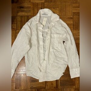Abercrombie Oversized Linen Shirt